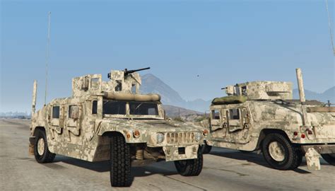 Skin Us Army Digitaldesert Camouflage For Humvee Gta5