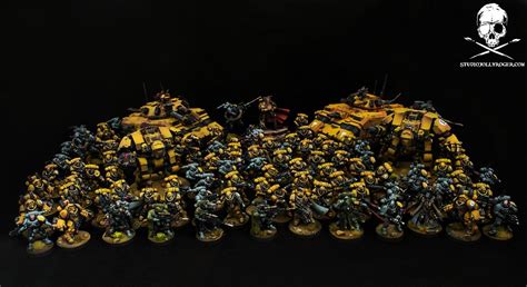 Full Primaris Imperial Fists Army Rwarhammer40k