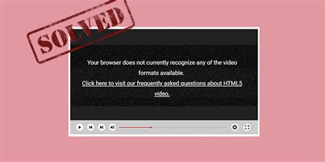 How To Fix Html Video Not Found Error