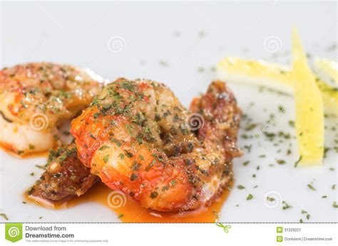 Seafood Delicacies Stock Image Image Of Background Gambas 31229221