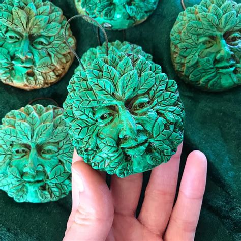 🌿link In Bio🌿green Man Pagan Tree Or Wall Decorations These Beautiful