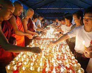 Buddhists around the country will go to the temple and attend a service. Buddhist Channel | Malaysia