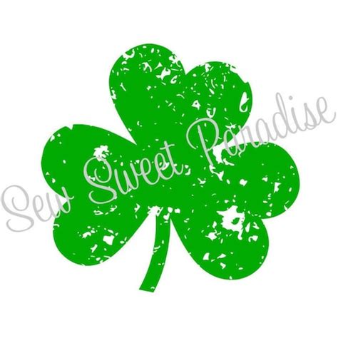 St Patricks Day Svg Shamrock Outline Svg Lucky Digital Etsy