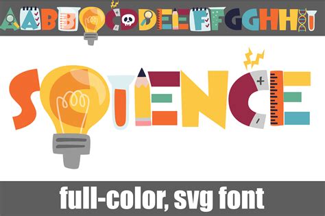 Science Font By Illustration Ink · Creative Fabrica