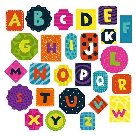 6 best images of large colored letters printable