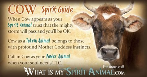They are the life of a party, especially if they. Cow Spirit, Totem, & Power Animal Symbolism Meaning - What ...