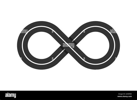 Infinity Symbol Eternal Shape Infinity Road Loop Icon Figure 8