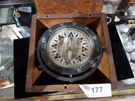 Ships Compass In Case