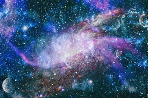 Nebula Night Starry Sky In Rainbow Colors Multicolor Outer Space Star