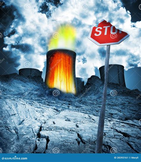 Nuclear Danger Radioactive Disaster Stock Image Image 28393161