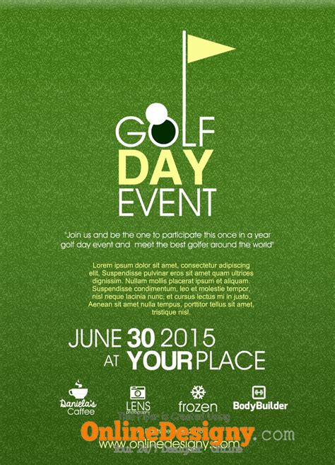 designing  golf tournament flyer bing images golf