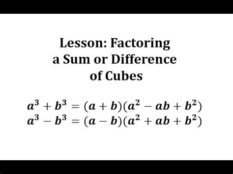 Difference Of Cubes