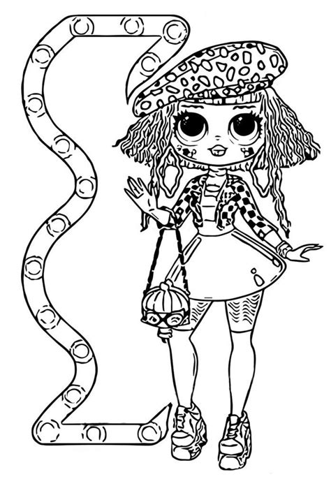 Lol Omg Dolls Printable Coloring Pages Lol Surprise Coloring Book Page