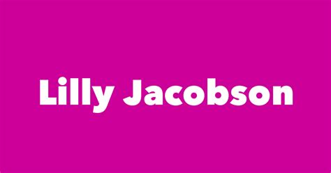 Lilly Jacobson Spouse Children Birthday And More