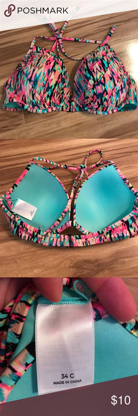 Target Multicolored Bikini Top Shade And Shore Target Bikini Underwire