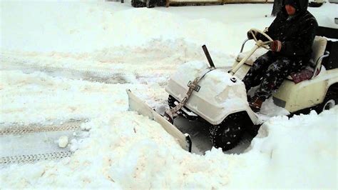 Snow Plowing With Golf Cart Youtube