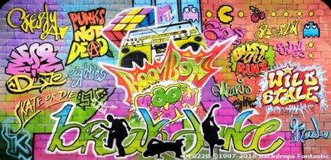 1980s Graffiti Wall Backdrops Fantastic Australia