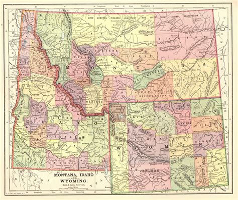 25 Map Of Idaho And Wyoming Maps Database Source
