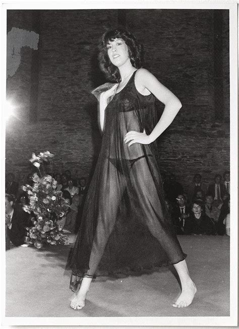 original 1970s lingerie models posing at fashion show stamped photograph rainworld archive
