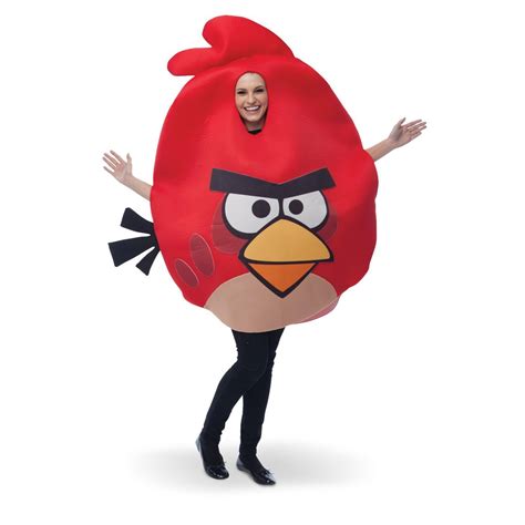 Adult Std Angry Birds Red Bird Adult Costume Men Or Women Ebay