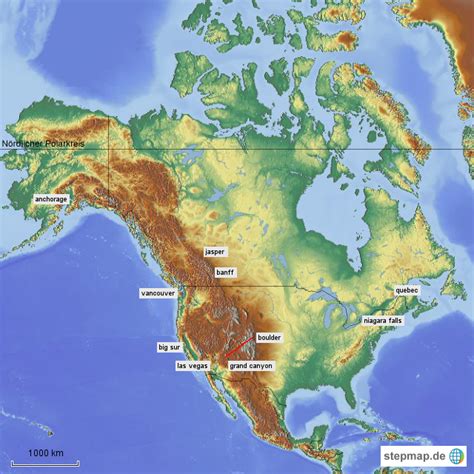 Stepmap Nordamerika I Landkarte Für Nordamerika