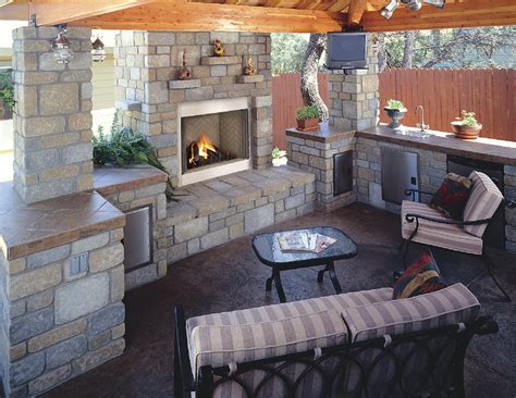 Covered Outdoor Fireplace Designs Home Design Ideas