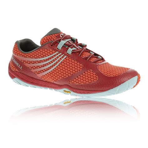 Merrell Pace Glove 3 Womens Red Orange Vibram Walking Trail Hiking Shoes Sneaker Ebay