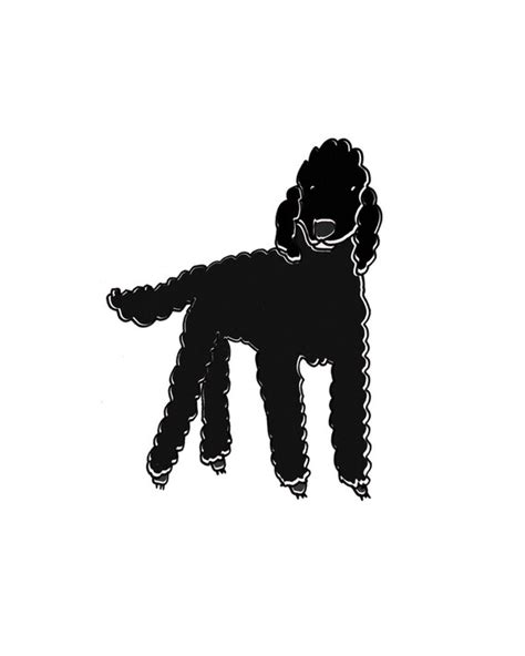 Black Poodle Illustration By Lmnoprint On Etsy