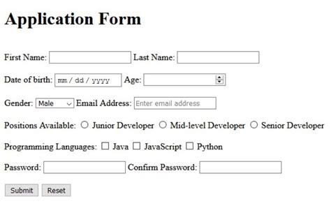 How To Create A Form In Html