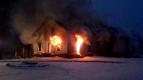 Raw Video House Fire In Bangor Ny Statter911