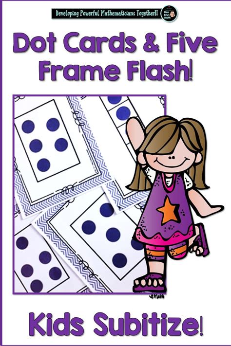 Subitizing Cards Five Frame Flash Subitizing Subitizing Cards Dot