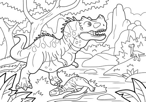 Dinosaur Coloring Pages Carnotaurus Carnotaurus Coloring Pages Sexiz Pix