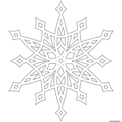 Coloriage Flocon Snowflake Dessin Flocon De Neige à Imprimer