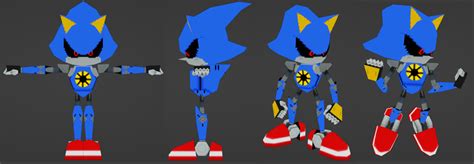 Low Poly Metal Sonic Model I Used Blender Sonicthehedgehog