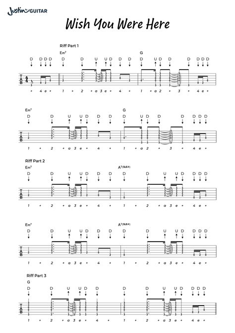 Guitar Chords For Wish You Were Here