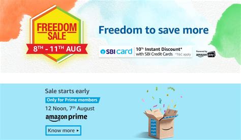 Amazon India Independence Day 2019 Offers Aug 8 11