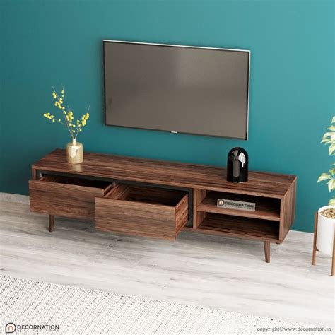 Akiwa Solid Wood Tv Table Decornation