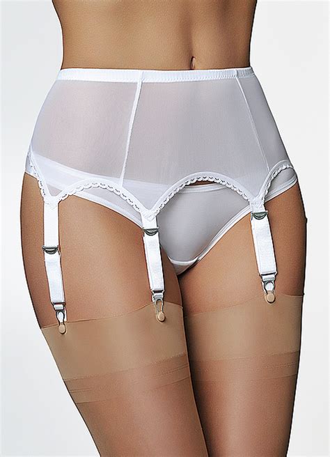 6 strap power mesh suspender belt suzanne charles