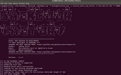 creating patched binaries for pentesting purposes sans internet storm center