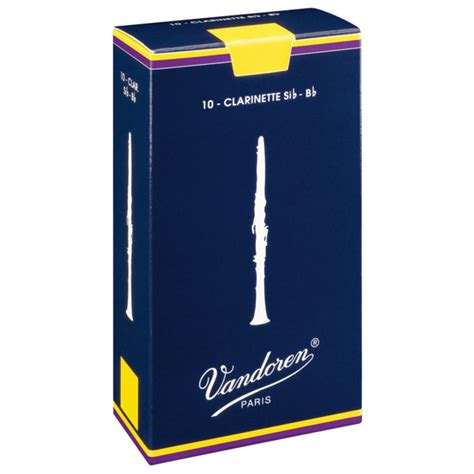 Vandoren Traditional Clarinet Reed 2 10 Pack At Gear4music