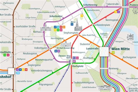 Discover The Vienna Rail Map U Bahn Metro And Tram Routes