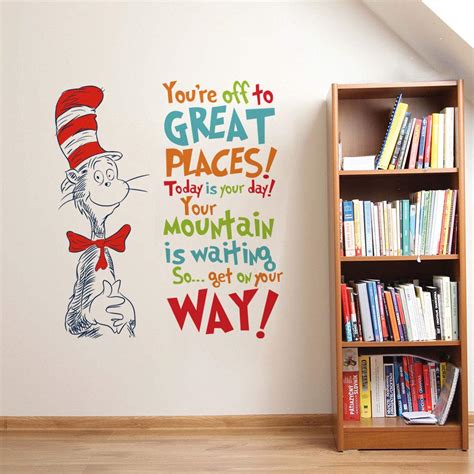 Buy Decalplanet Dr Seuss Inspirational Quotes Wall Stickers Kids Wall
