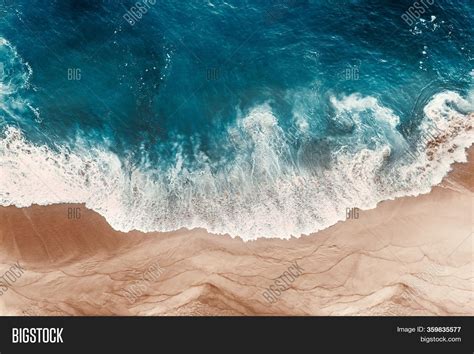 Aerial View Blue Ocean Image And Photo Free Trial Bigstock