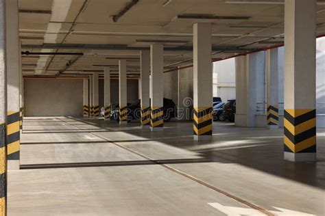 Open Parking Garage With Cars On Sunny Day Stock Photo Image Of