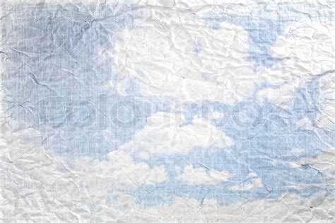 Cloudy Blue Sky On Textured Stock Image Colourbox