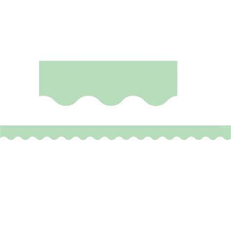 Knowledge Tree Teacher Created Resources Mint Green Scalloped Border Trim