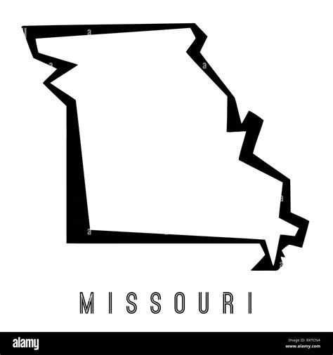 Missouri State Outline Clip Art
