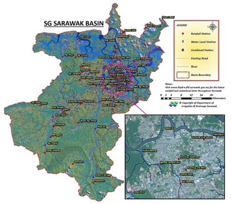 Locality map of Kuching within Sungai Sarawak Basin. | Download