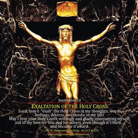 Sept 14 Exaltation Of The Holy Cross May We Exalt Christs Cross