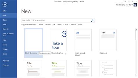Create A New Document In Word A Tutorial